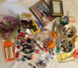Sewing Supplies, Buttons, Needles, Thimbles, Thread