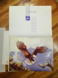Jim Oliver - #113 OF 750 Signed Lithograph BALD EAGLE - 22” x 29”  SPECIAL BICENTENNIAL PRINT