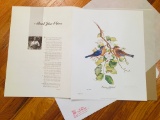 Jim Oliver - #113 OF 750 - EASTERN BLUEBIRDS - Signed - 30” x 24” SIALIA SIALIS