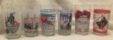 Kentucky Derby Glasses 1990 - 1991 - 1993 - 1995 - 2001 - 2003   (#204)