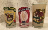 Kentucky Derby Glasses 1981 - 1982 - 1987   (#205)