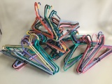 80 Colorful Plastic Hangers - Many Styles