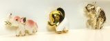 Marked Jewelry - 3 Elephant Pins