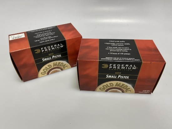 2 Boxes Federal Premuim Small Pistol Match Primers