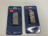 2 New Beretta Nano 9mm Magazines 6rds