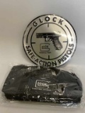Glock Metal Sign w/ Glock Range Bag NEW
