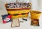 2000 Longaberger All American Sparkler w/ 2000 Tie-On & Oregano Booking Basket w/Protector