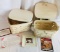 2001 Whitewashed KIDDIE Purse & Longabergers Whitewashed Recipe Basket