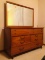 #3 CAVALIER Bedroom Suit Mid Century Headboard Chest Dresser mirror Box Springs, Mattress, Bedding