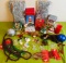 Homemade & Vintage Ornaments, New beads, tinsel, native, santa, and much more Christmas Decor