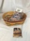 1999 Longaberger All American Blue Ribbon Bread Basket Combo