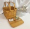 1999 Good Ol' Summertime Beachcomber Basket, Liner, Full/ Upper Divided Protector, Wooden Lid