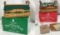 (2) 2002 Longaberger Tree Trimming Treats 1 GREEN & 1 RED Basket, Protector, Liner, Lid Tie-on (