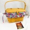 1997 Longaberger Small Purse Basket with Protector, Liner, Combo