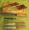 Kitchen Cutlery - Old Hickory, Robinson, Forgecraft, DeLuxe & Steak Knife Wooden Holder