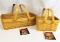 2 Longaberger Baskets. 1998 Small Gathering & 2002 Little Market Basket both with Protectors