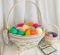 2) 2000 Century Celebration Easter Baskets - Combo Sets - Jelly Bean Liners, Ties, Protectors