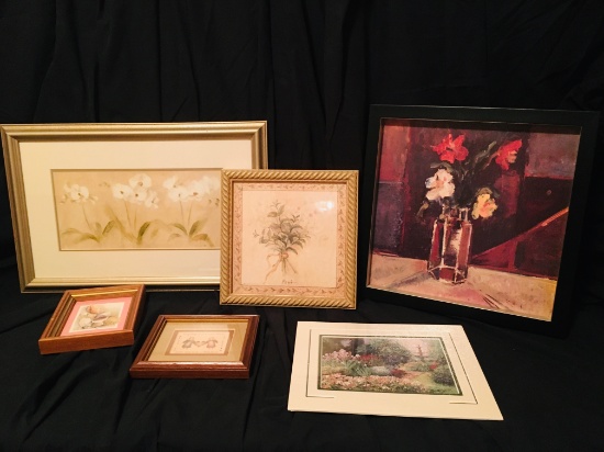 5 Framed Prints - 1 Matted Cheri Blum - Sharing - Mint - Private Place- Intensity