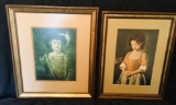 2 Framed Prints - Rembrandt - Titus - Young Girl