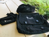 3 Black Canvas Bags, Great for Camping, School, Gym, Storage, Travel