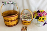 1996 Sweet Pea May Series Combo & Longaberger 2000 May Series Morning Glory Basket