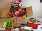 Gift Bows for any occasion. 24x12x12 Box Full plus bag full. Christmas Gift Bags as well.