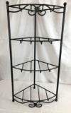 4 Shelf Longaberger Wrought Iron Corner Stand