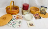 Tea For Two Combo - Pillar Candle - Coaster Pottery - Hostess Sage Booking Basket -Collector Club