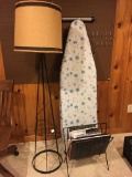 Ironing Board, Floor Lamp, Magazine Rack