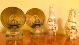 2 Vintage EAGLE Oil Lamps.