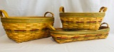 (3) Longaberger Autumn Reflections Daily Blessings Baskets