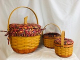 1997-96 Longaberger Pumpkin Basket Sets