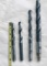 4 Hammer Drill Bits 10-8-6-6 inches overall - M&B  HS -2  NACHI FORGE