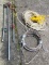 Pipe Clamps, Wrapped Steel Cable, Electrical Wire Rome Roflex Type NM 12/2 White - Yellow unmarked