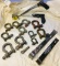 11 Shackles U-shaped Lock  Master Lock Chain Hook, Stanley Bicentennial Tape Measure & Saw