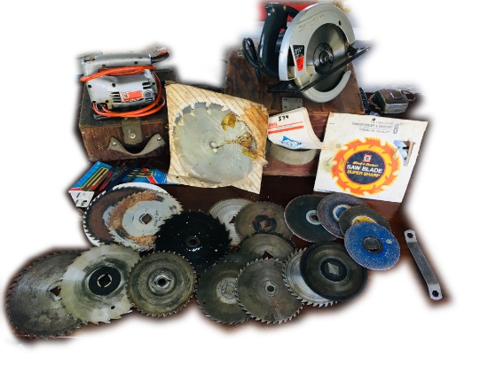 Circular Saw, Jig Saw, Extra Blades,