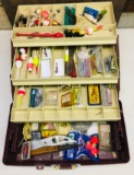 Plano 3300 Tackle Box with fishing items. See Pics