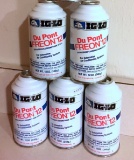 5 Cans Dupont Freon 12 IG-LO