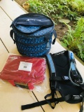 For: Camping School Hiking here is a 3 piece deal. Cooler, Water Pack & Carry Storage Pack New