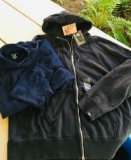NEW NIKE Mens Zip Hoodie XL & Long Sleeves Blue Turtleneck by Puritan