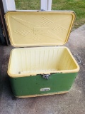 Vintage Cooler, Minnow Buckets, Net,