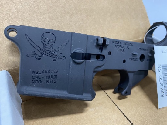 Spikes Tactical Calico Jack Logo Lower AR Receiver
