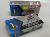 2 Boxes Aguila 45ACP 230gr FMJ 100rds Total New