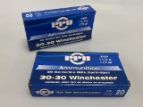 PPU Ammunition 30-30 Winchester 130gr FSP 40rds