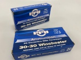 PPU Ammunition 30-30 Winchester 130gr FSP 40rds  w
