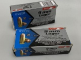 2 Boxes Aguila 9mm Luger Ammo 124gr FMJ New