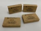 4 Boxes Federal XM193 5.56 Ball Ammo 80rds New
