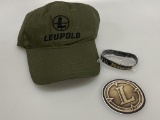 LEUPOLD Cap, Sticker and Band New Advertising