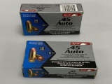 2 Boxes Aguila 45ACP 230gr FMJ 100rds Total New