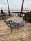 1 Metal Outdoor Table & 4 Chairs